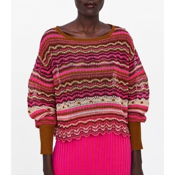 Zara Sweaters - Zara crochet sweater